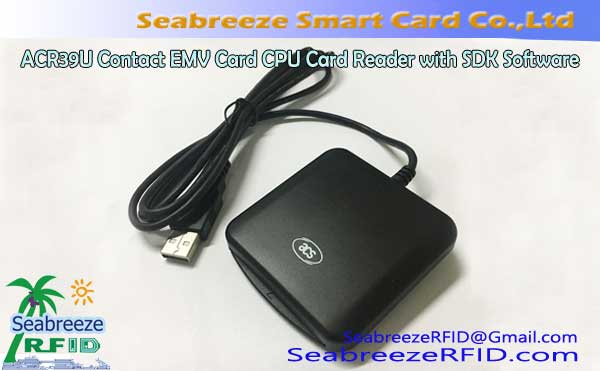 ACR39U Kontaktu EMV Card CPU Reader kun SDK-Programaro