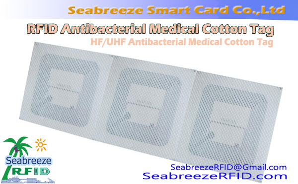 RFID Antibakteriální Medical Cotton Tag