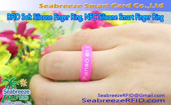 RFID měkké silikonové prst prsten, Prst prsten NFC Silicone Inteligentní