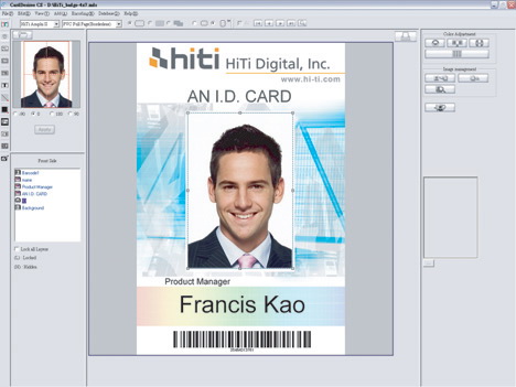 HiTi CS-200E ID Card Printer, HiTi CS-200E Dobbeltsidig farge-ID-kortskriver, Student ID -kortskriver, Medlemskortskriver, Personal Card Printer, fra Seabreeze Smart Card Co, Ltd. --1