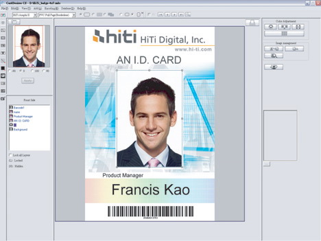 HiTi CS-200E ID Card Printer, HiTi CS-200E Double-sided Color ID Card Printer, Student ID Card Printer, Printer Card Kaanggotaan, Printer Kartu Staf, ti Seabreeze Smart Card Co., Ltd. --1