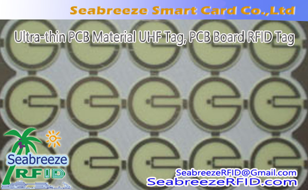 PCB-materiaal UHF-tag, Speciale ultradunne printplaat UHF-tag, UHF-tag van ultradun PCB-materiaal