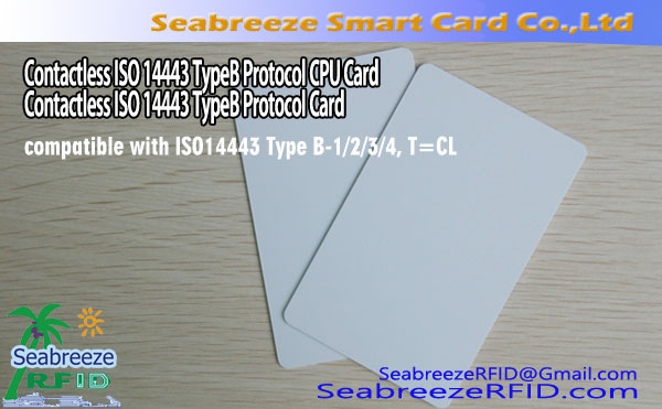 Contactless ISO 14443 TypeB Protokoll Card,Contactless ISOO 14443 TypeB Protokoll CPU Card