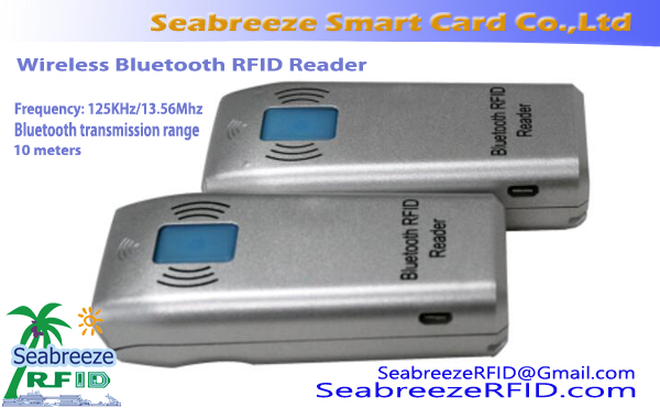 Trasmissione senza fili RFID Reader Bluetooth, Wireless RFID Reader, Lettore di Wireless ID scheda Bluetooth, Reader senza fili Bluetooth IC Card