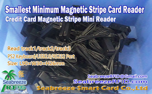 Smallest Magnetic Stripe Card Reader, Міні-зчитувач кредитної картки з магнітною смугою, from www.SeabreezeRFID.com/