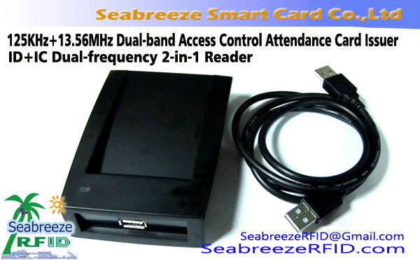 ID + IC dyfishtë frekuencë 2-in-1 lexues, 125KHz + 13.56MHz Dual-band 2-in-1 Card Access Control Pjesëmarrja Lëshuesi