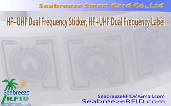 HF + UHF Dual Frequency Sticker, HF + UHF Dual Frequency Label
