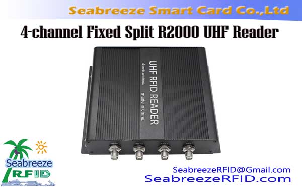 4-saluran Tetap Split R2000 UHF Reader, 4-saluran Tetap UHF Reader