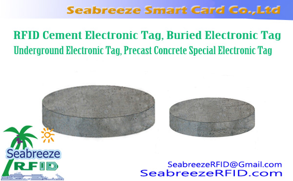 Pasadyang RFID Cement Electronic Tag, Nailibing na Electronic Tag, Underground Electronic Tag, Precast Concrete Espesyal na Electronic Tag