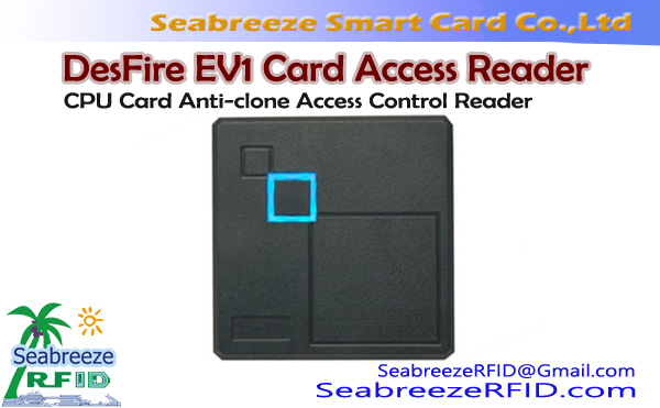 DesFire EV1 Card Access Reader, CPU Card Anti-clone Access Control Reader, DesFire Card Access Reader