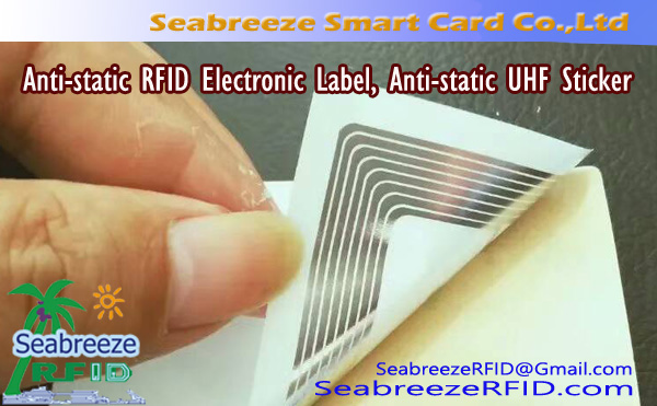 Protistatična elektronska nalepka RFID, Antistatična UHF elektronska nalepka, RFID antistatična nalepka, UHF protistatična vodotesna ESD nalepka
