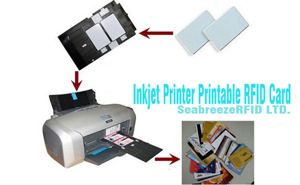 Brizgalni tiskalnik Direct Print PVC Bela kartica, Tisk magnetna kartica Strip, Tiskanje RFID čip Blank Card, Plastična kartica za tiskanje RFID. Shenzhen Seabreeze Smart Card Co., LTD.