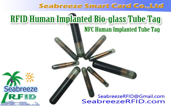РФИД људска имплантирана био-стаклена цијев, Ознака за цев од НФЦ имплантата од био-стакла