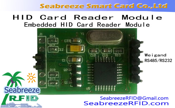 HID Card Reader Module / Tilgangskontroll CPU-kort Anti-klone leser