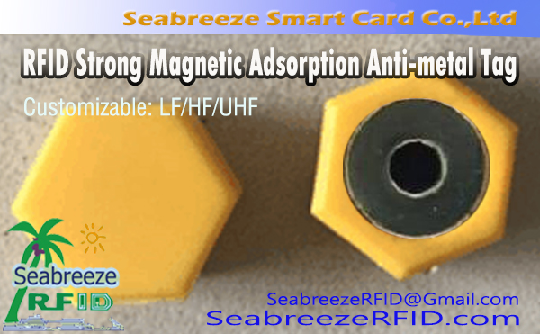 Etiqueta anti-metal de adsorção magnética RFID, Etiqueta anti-metal de adsorção magnética RFID em forma de parafuso, Etiqueta de adsorção magnética forte NFC, Etiqueta anti-metal UHF de adsorção magnética forte