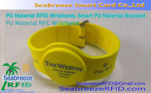 Polsino RFID in materiale PU, Polsino intelligente in PU, Bracciale RFID in materiale PU, Braccialetto intelligente in PU, Polsino NFC in materiale PU