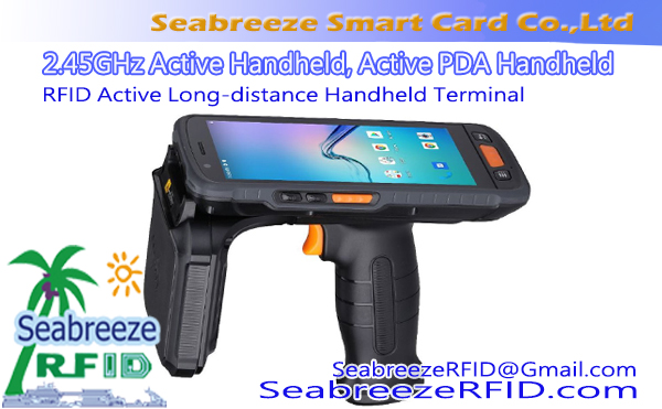 2.45GHz aktiivinen kämmenlaite, Aktiivinen PDA-kämmenlaite, RFID-aktiivinen pitkän matkan käsipääte, 2.4G Active Handheld